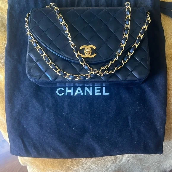 Chanel Black Quilted Leather Chain Bag - Picture 2 of 11